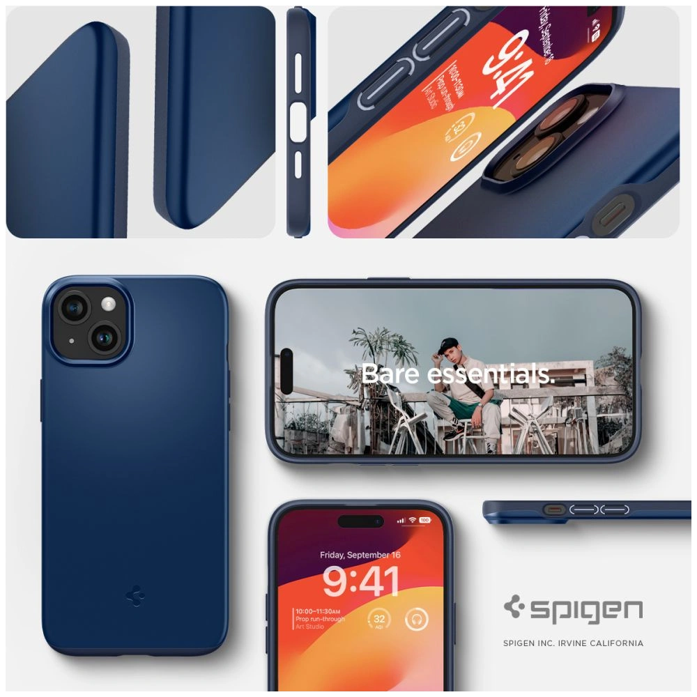Hurtownia GSM - Etui Spigen Thin Fit Apple iPhone 15 námořnická modrá - SPN3195 - {ean13} - Hurt