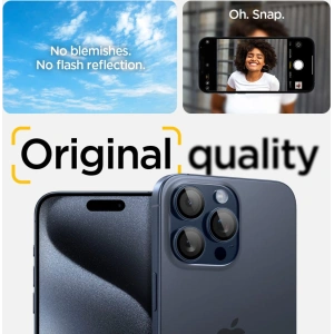 Hurtownia GSM - Sticlă securizată pentru aparat Spigen Optik.tr ez Fit Camera Protector Apple iPhone 14 Pro/Pro Max/15 Pro/Pro Max Blue Titanium [2 PACK] - SPN3197 - {ean13} - Hurt