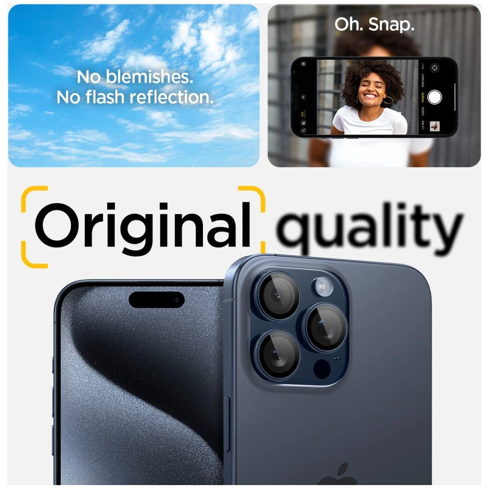 Wholesale Spigen Optik.tr ez Fit Camera Protector Apple iPhone 14 Pro/Pro Max/15 Pro/Pro Max Blue Titanium [2 PACK] - SPN3197 - {ean13} - Hurt