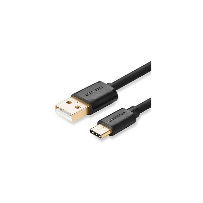 Ugreen Distributor - 6957303831609 - UGR012BLK - Gold Plated USB-C Cable UGREEN 1,5m Black - B2B homescreen