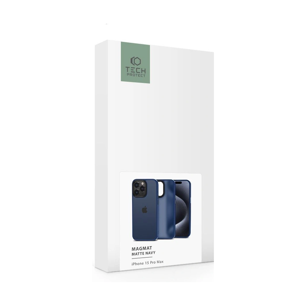 Hurtownia GSM - Case Tech-Protect MagMat Apple iPhone 15 Pro Max Matt Navy - THP2421 - {ean13} - Hurt