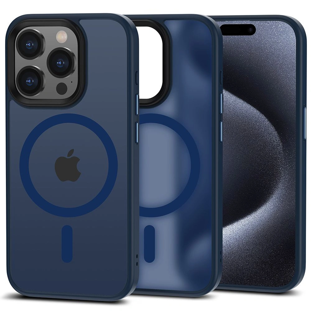Wholesale Tech-Protect MagMat MagSafe Apple iPhone 15 Pro Matte Navy - THP2424 - {ean13} - Hurt