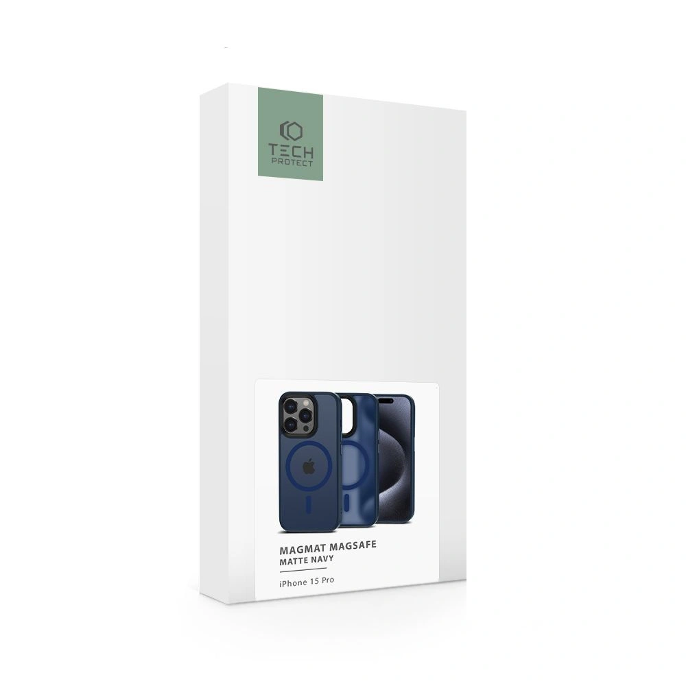 Wholesale Tech-Protect MagMat MagSafe Apple iPhone 15 Pro Matte Navy - THP2424 - {ean13} - Hurt