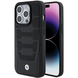 Hurtownia GSM - Etui BMW BMHCP15X22RPSK Apple iPhone 15 Pro Max Model de Piele Pattern negru/black - BMW560 - {ean13} - Hurt