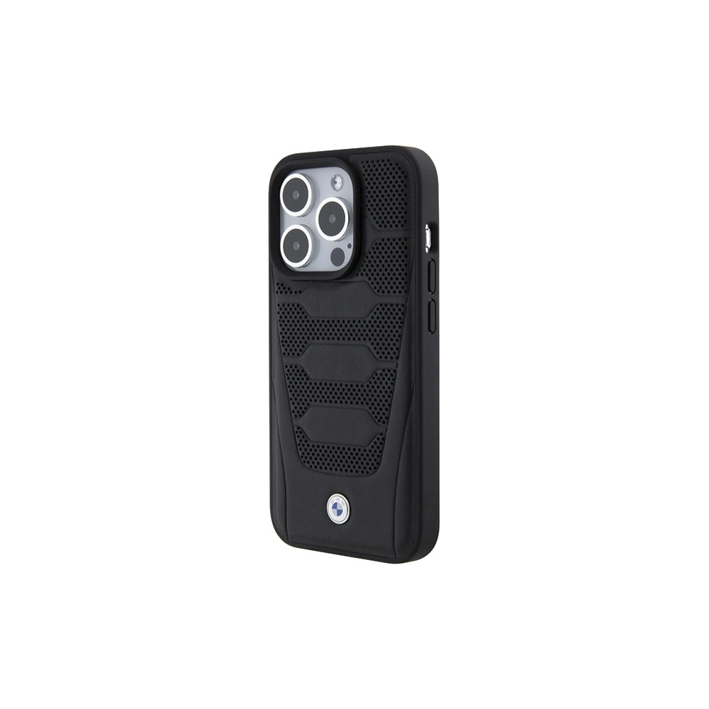 Hurtownia GSM - Case BMW BMHCP15X22RPSK Apple iPhone 15 Pro Max Lederbezug Muster schwarz/black - BMW560 - {ean13} - Hurt