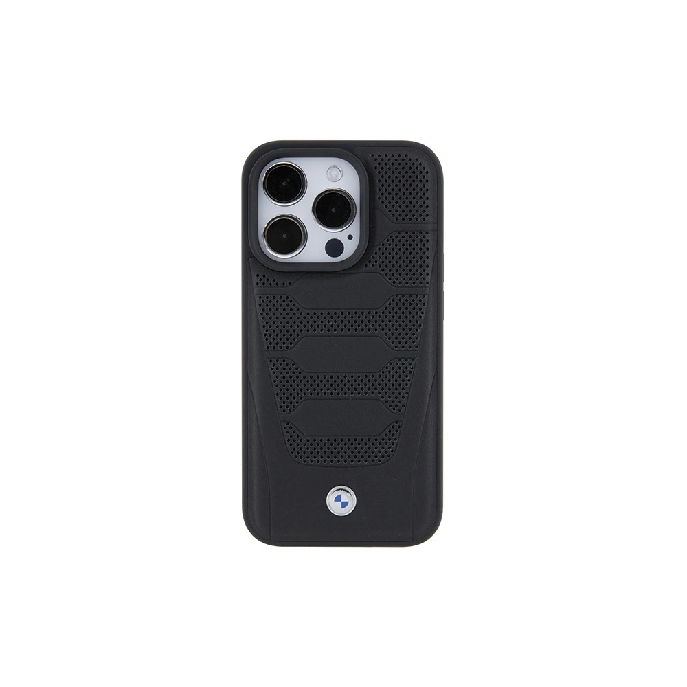 Hurtownia GSM - Case BMW BMHCP15X22RPSK Apple iPhone 15 Pro Max Lederbezug Muster schwarz/black - BMW560 - {ean13} - Hurt