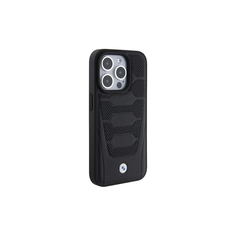 Hurtownia GSM - Case BMW BMHCP15X22RPSK Apple iPhone 15 Pro Max Lederbezug Muster schwarz/black - BMW560 - {ean13} - Hurt