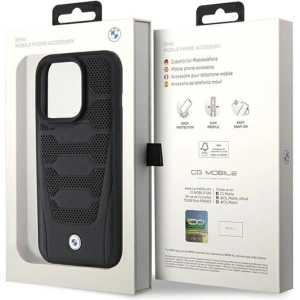 Hurtownia GSM - Etui BMW BMHCP15X22RPSK Apple iPhone 15 Pro Max Model de Piele Pattern negru/black - BMW560 - {ean13} - Hurt