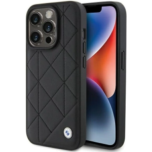Hurtownia GSM - Etui BMW BMHCP15X22RQDK Apple iPhone 15 Pro Max bőr steppelt fekete/black - BMW561 - {ean13} - Hurt