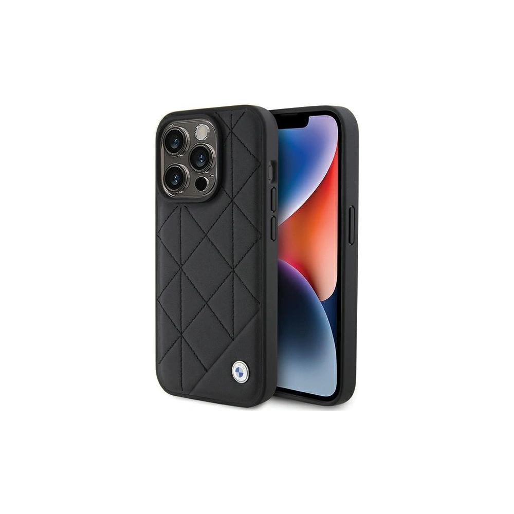 Hurtownia GSM - Case BMW BMHCP15X22RQDK Apple iPhone 15 Pro Max Leder gepolstert schwarz/black - BMW561 - {ean13} - Hurt