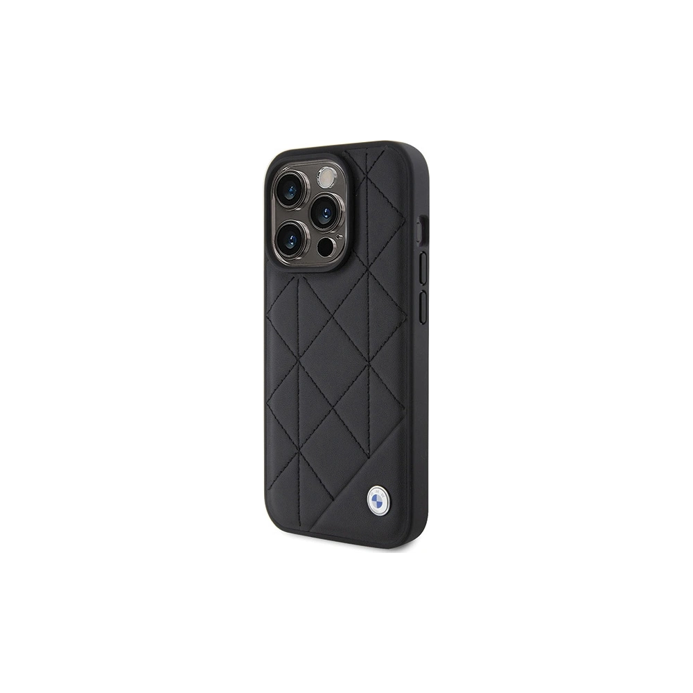 Hurtownia GSM - Etui BMW BMHCP15X22RQDK Apple iPhone 15 Pro Max Leather Quilted černý/black - BMW561 - {ean13} - Hurt