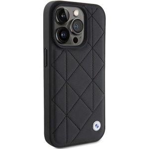 Hurtownia GSM - Etui BMW BMHCP15X22RQDK Apple iPhone 15 Pro Max bőr steppelt fekete/black - BMW561 - {ean13} - Hurt