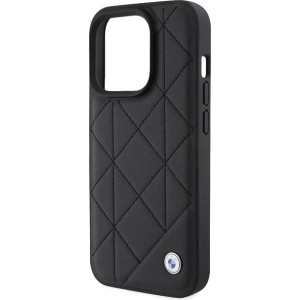 Hurtownia GSM - Etui BMW BMHCP15X22RQDK Apple iPhone 15 Pro Max bőr steppelt fekete/black - BMW561 - {ean13} - Hurt