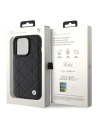 Wholesale BMW BMHCP15X22RQDK Apple iPhone 15 Pro Max Leather Quilted black - BMW561 - {ean13} - Hurt