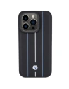 Wholesale BMW BMHCP15X22RVSK Apple iPhone 15 Pro Max hardcase Leather Stamp Blue Lines black - BMW562 - {ean13} - Hurt