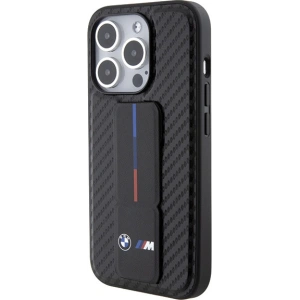 Hurtownia GSM - Etui BMW BMHCP15XGSPCCK Apple iPhone 15 Pro Max hardcase Grip Stand Smooth & Carbon czarny/black - BMW564 - {ean13} - Hurt