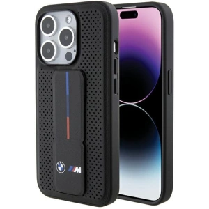 Hurtownia GSM - Etui BMW BMHCP15XGSPPRK Apple iPhone 15 Pro Max hardcase Grip Stand Smooth & Perforated černý/black - BMW565 - {ean13} - Hurt