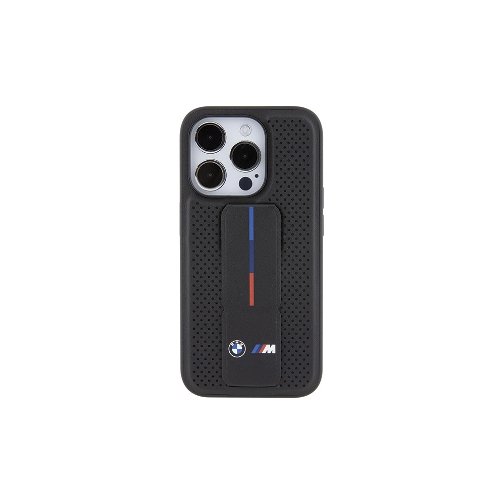Hurtownia GSM - Etui BMW BMHCP15XGSPPRK Apple iPhone 15 Pro Max hardcase Grip Stand Smooth & Perforated černý/black - BMW565 - {ean13} - Hurt