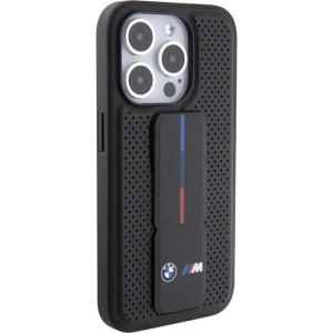 Hurtownia GSM - Etui BMW BMHCP15XGSPPRK Apple iPhone 15 Pro Max hardcase Grip Stand Smooth & Perforated czarny/black - BMW565 - {ean13} - Hurt