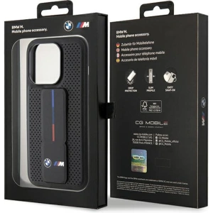 Hurtownia GSM - Case BMW BMHCP15XGSPPRK Apple iPhone 15 Pro Max Hardcase Grip Stand Smooth & Perforated schwarz/black - BMW565 - {ean13} - Hurt