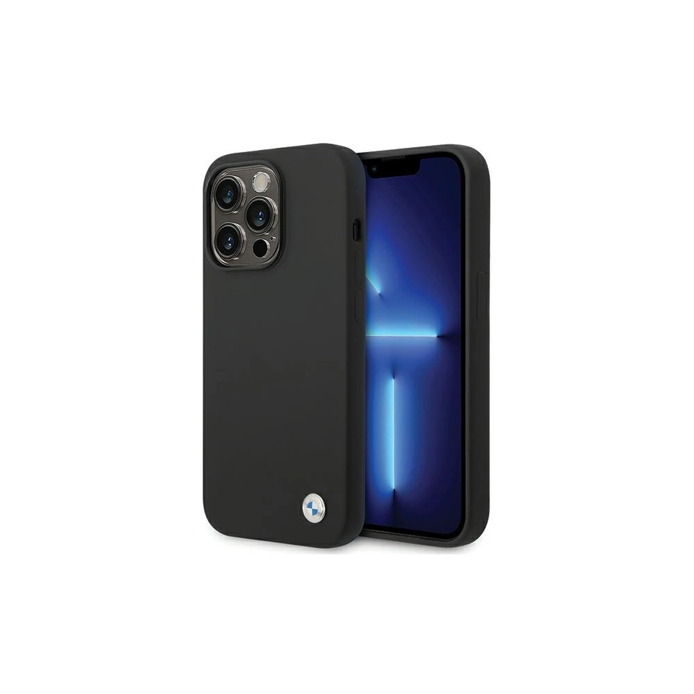 Hurtownia GSM - Etui BMW BMHCP15XSILBK Apple iPhone 15 Pro Max szilikon fém logó fekete/black - BMW566 - {ean13} - Hurt