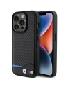 BMW BMHMP15L22NBCK Apple iPhone 15 Pro hardcase Leather Carbon MagSafe black