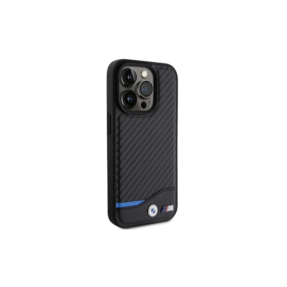 Hurtownia GSM - Etui BMW BMHMP15L22NBCK Apple iPhone 15 Pro hardcase Leather Carbon MagSafe czarny/black - BMW567 - {ean13} - Hurt