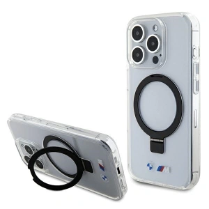 Etui BMW BMHMP15LURST Apple iPhone 15 Pro hardcase Ring Stand M Collection MagSafe przeźroczysty/clear