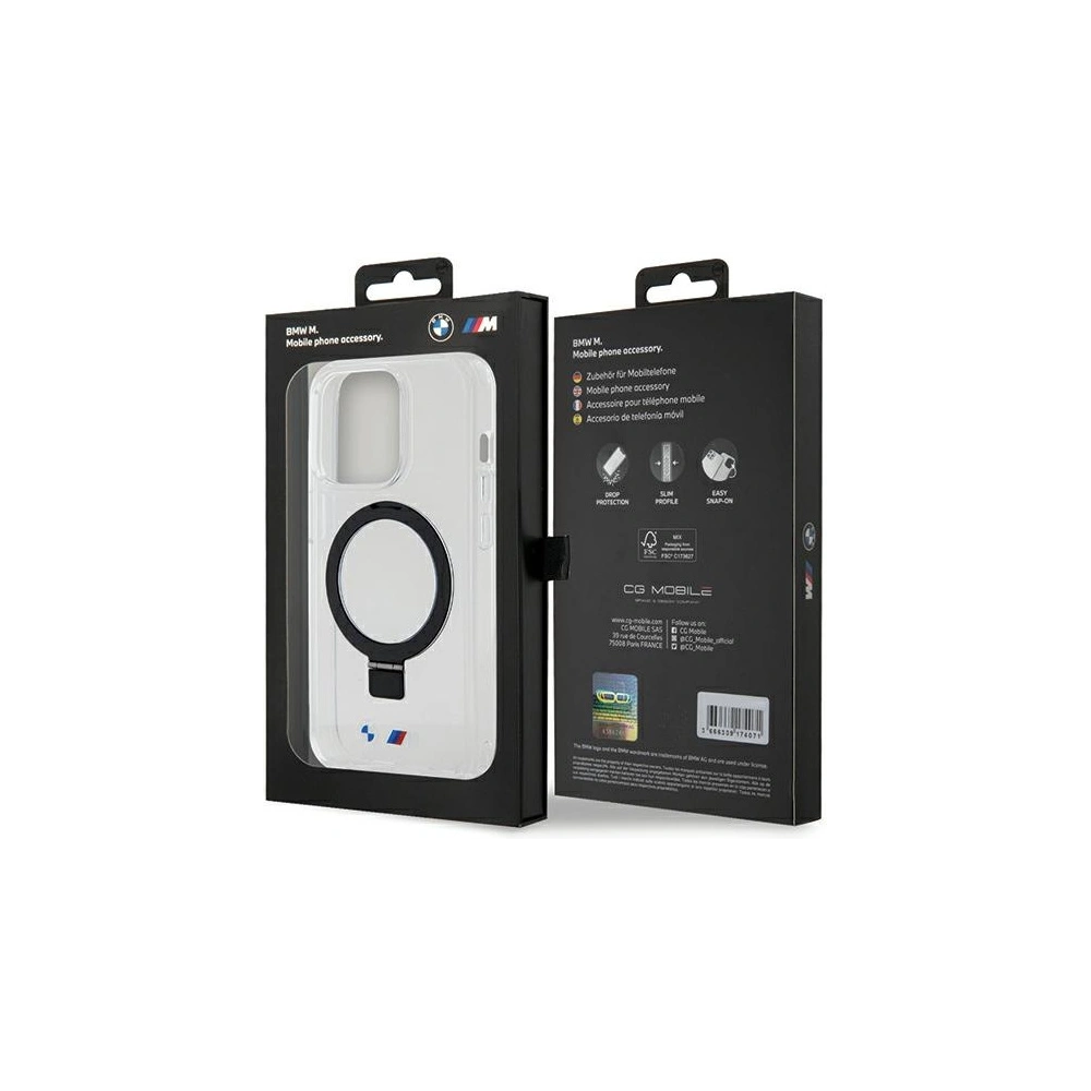 Hurtownia GSM - Etui BMW BMHMP15LURST Apple iPhone 15 Pro kemény tok Ring Stand M Collection MagSafe áttetsző/clear - BMW570 - {ean13} - Hurt