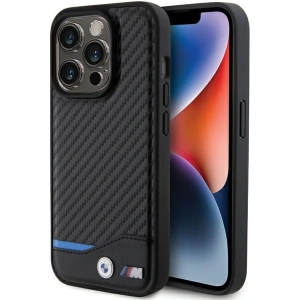 Hurtownia GSM - Etui BMW BMHMP15X22NBCK Apple iPhone 15 Pro Max hardcase din piele carbon MagSafe negru/black - BMW571 - {ean13} - Hurt