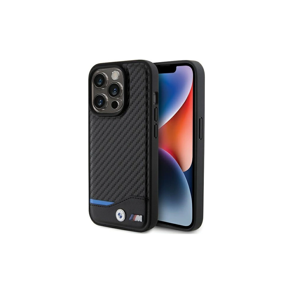 Hurtownia GSM - Case BMW BMHMP15X22NBCK Apple iPhone 15 Pro Max Hartschale Leder Carbon MagSafe schwarz/black - BMW571 - {ean13} - Hurt
