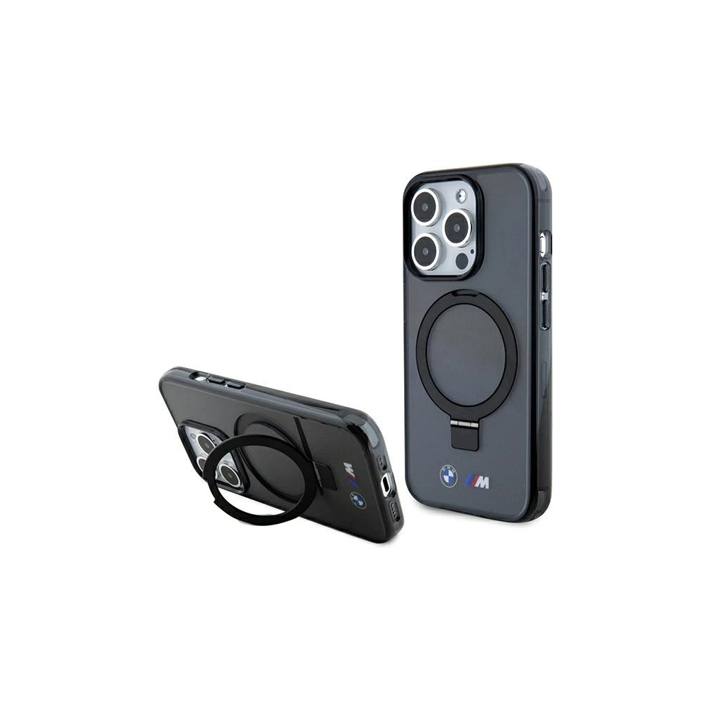 Hurtownia GSM - Etui BMW BMHMP15XURSK Apple iPhone 15 Pro Max hardcase Ring Stand M Collection MagSafe černá/black - BMW573 - {ean13} - Hurt