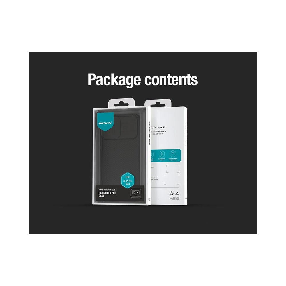 Wholesale Nillkin Camshield Pro iPhone 15 Pro Max Black - NLK1307 - {ean13} - Hurt
