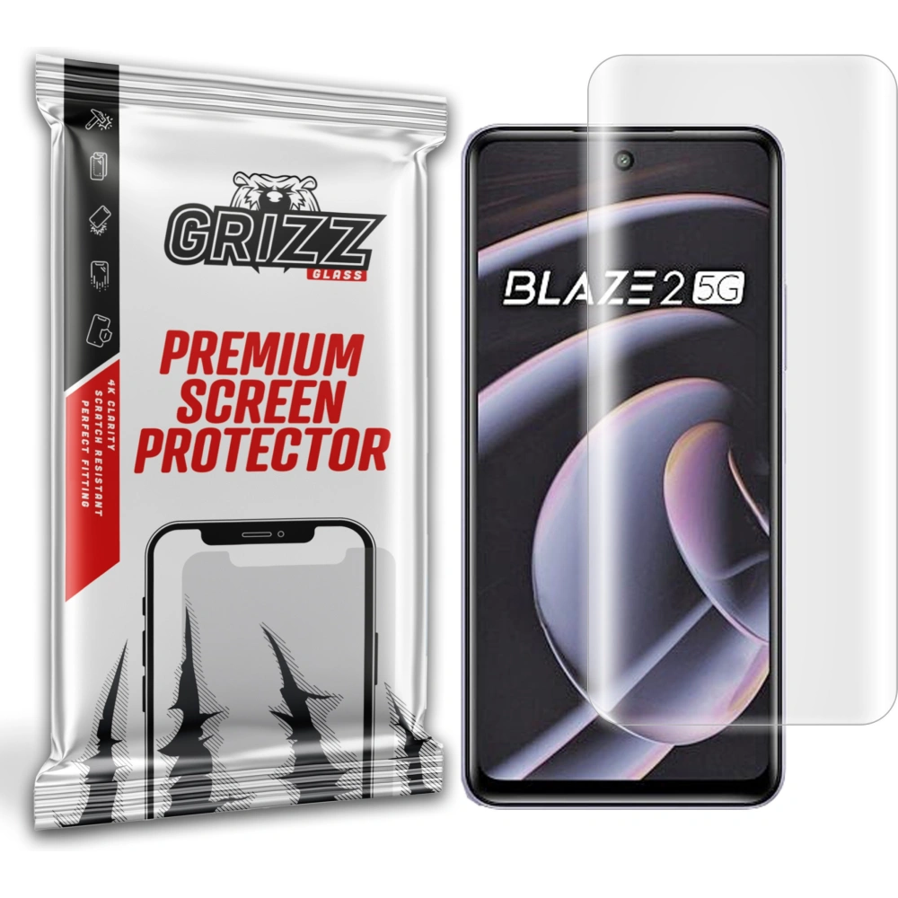 Hurtownia GSM - Folia hydrożelowa GrizzGlass Hydrofilm do Lava Blaze 2 5G - GRZ7161 - {ean13} - Hurt