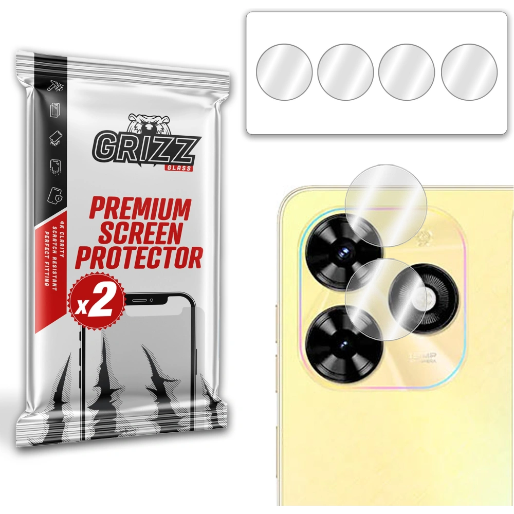 Hurtownia GSM - GrizzGlass HybridGlass Geam de cameră pentru Tecno Pop 8 - GRZ7164 - {ean13} - Hurt
