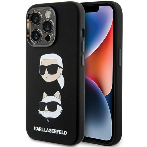 Karl Lagerfeld Distributor - 3666339164812 - KLD1785 - Karl Lagerfeld KLHCP15LSDHKCNK iPhone 15 Pro czarny/black Silicone Karl&Choupette Head - B2B homescreen