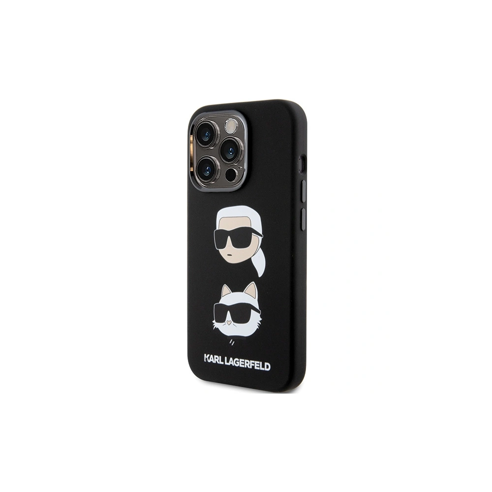Hurtownia GSM - Case Karl Lagerfeld KLHCP15LSDHKCNK iPhone 15 Pro schwarz/black Silikon Case Karl&Choupette Kopf - KLD1785 - {ean13} - Hurt