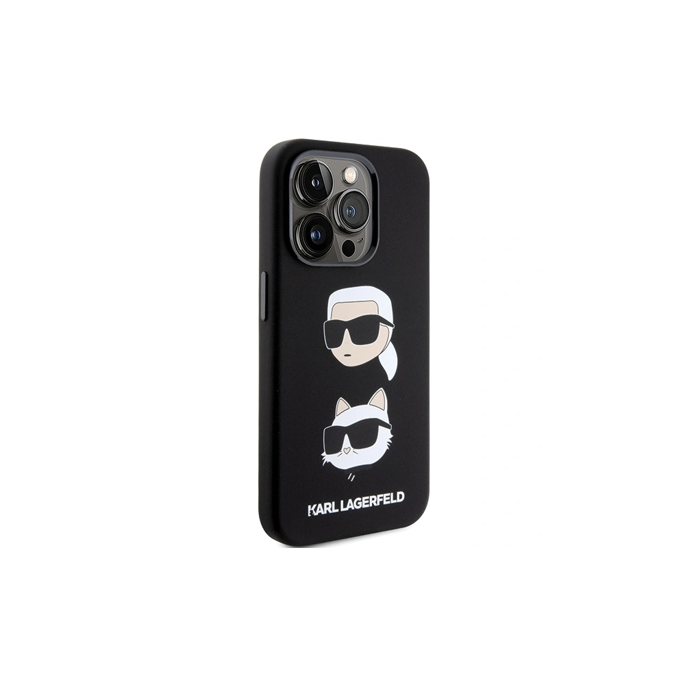 Hurtownia GSM - Case Karl Lagerfeld KLHCP15LSDHKCNK iPhone 15 Pro schwarz/black Silikon Case Karl&Choupette Kopf - KLD1785 - {ean13} - Hurt