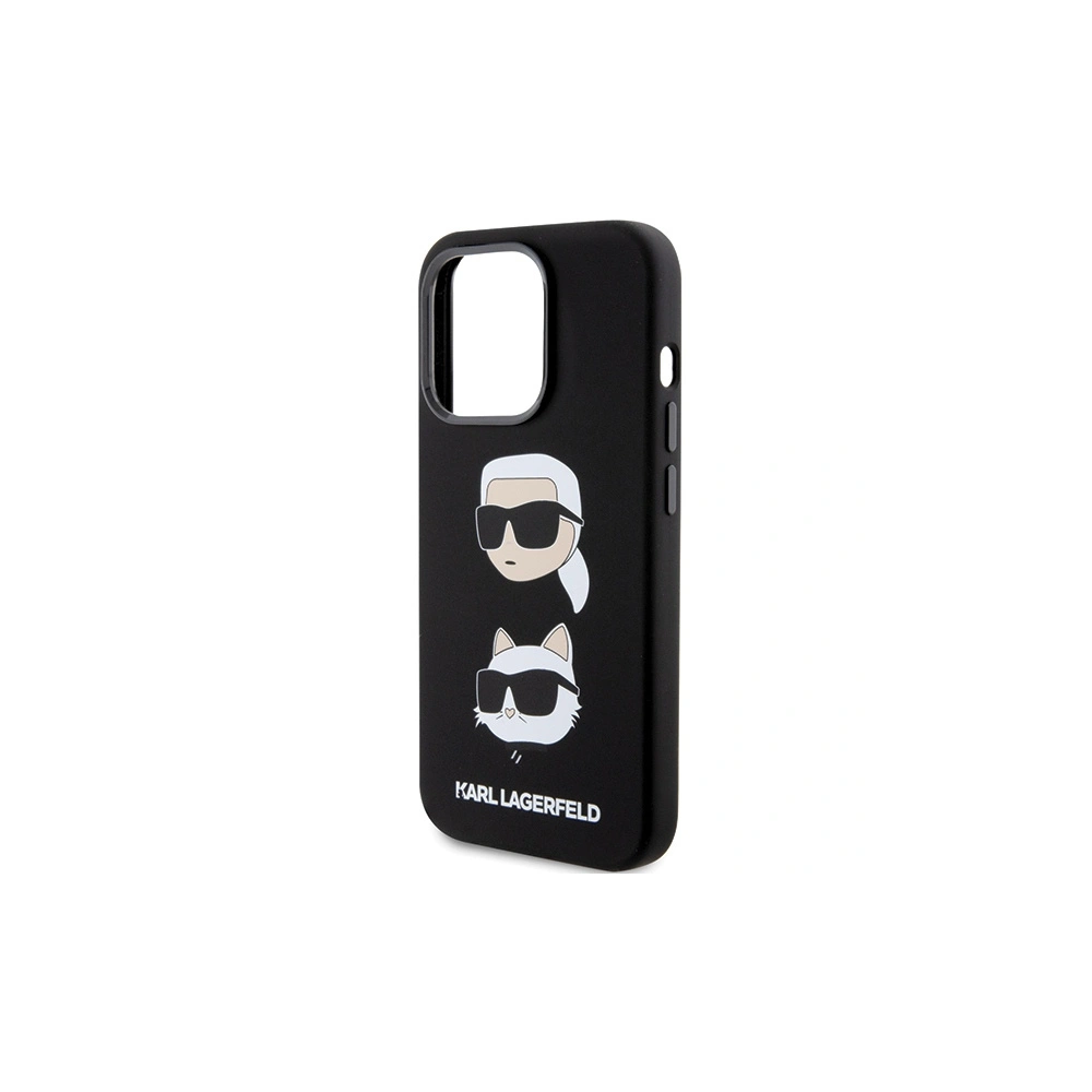 Hurtownia GSM - Case Karl Lagerfeld KLHCP15LSDHKCNK iPhone 15 Pro schwarz/black Silikon Case Karl&Choupette Kopf - KLD1785 - {ean13} - Hurt