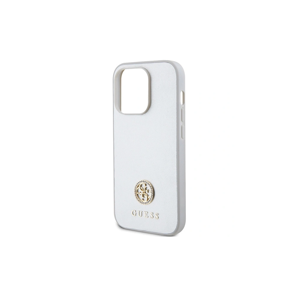 Hurtownia GSM - Case Guess GUHCP15LPS4DGPS iPhone 15 Pro silber/silver Hardcase Strass Metall-Logo - GUE3010 - {ean13} - Hurt