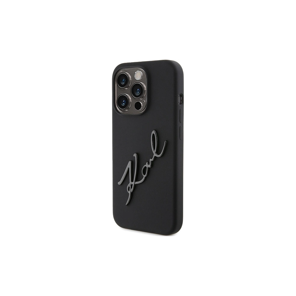 Hurtownia GSM - Etui Karl Lagerfeld KLHCP15LSKSBMCK iPhone 15 Pro negru/black hardcase Silicone Etui Karl Script - KLD1786 - {ean13} - Hurt
