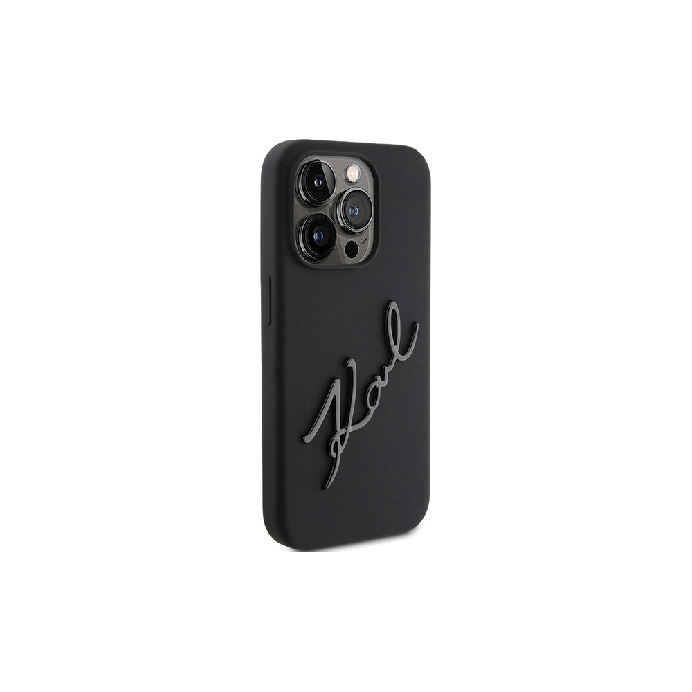 Hurtownia GSM - Etui Karl Lagerfeld KLHCP15LSKSBMCK iPhone 15 Pro fekete/black hardcase Szilikon Etui Karl Script - KLD1786 - {ean13} - Hurt