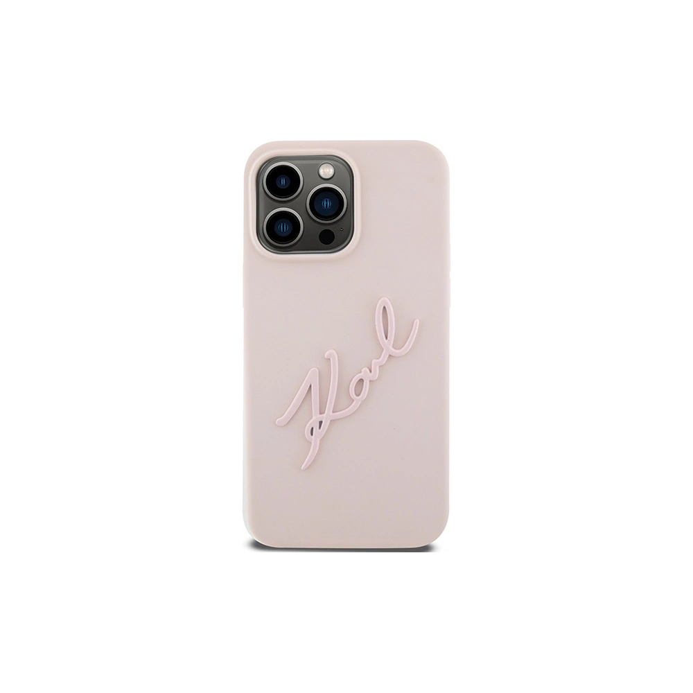 Hurtownia GSM - Etui Karl Lagerfeld KLHCP15LSKSBMCP iPhone 15 Pro rózsaszín/pink keménytok Szilikon Etui Karl Script - KLD1787 - {ean13} - Hurt