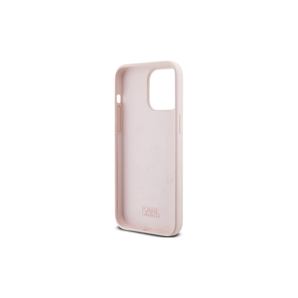 Hurtownia GSM - Etui Karl Lagerfeld KLHCP15LSKSBMCP iPhone 15 Pro różowy/pink hardcase Silicone Etui Karl Script - KLD1787 - {ean13} - Hurt