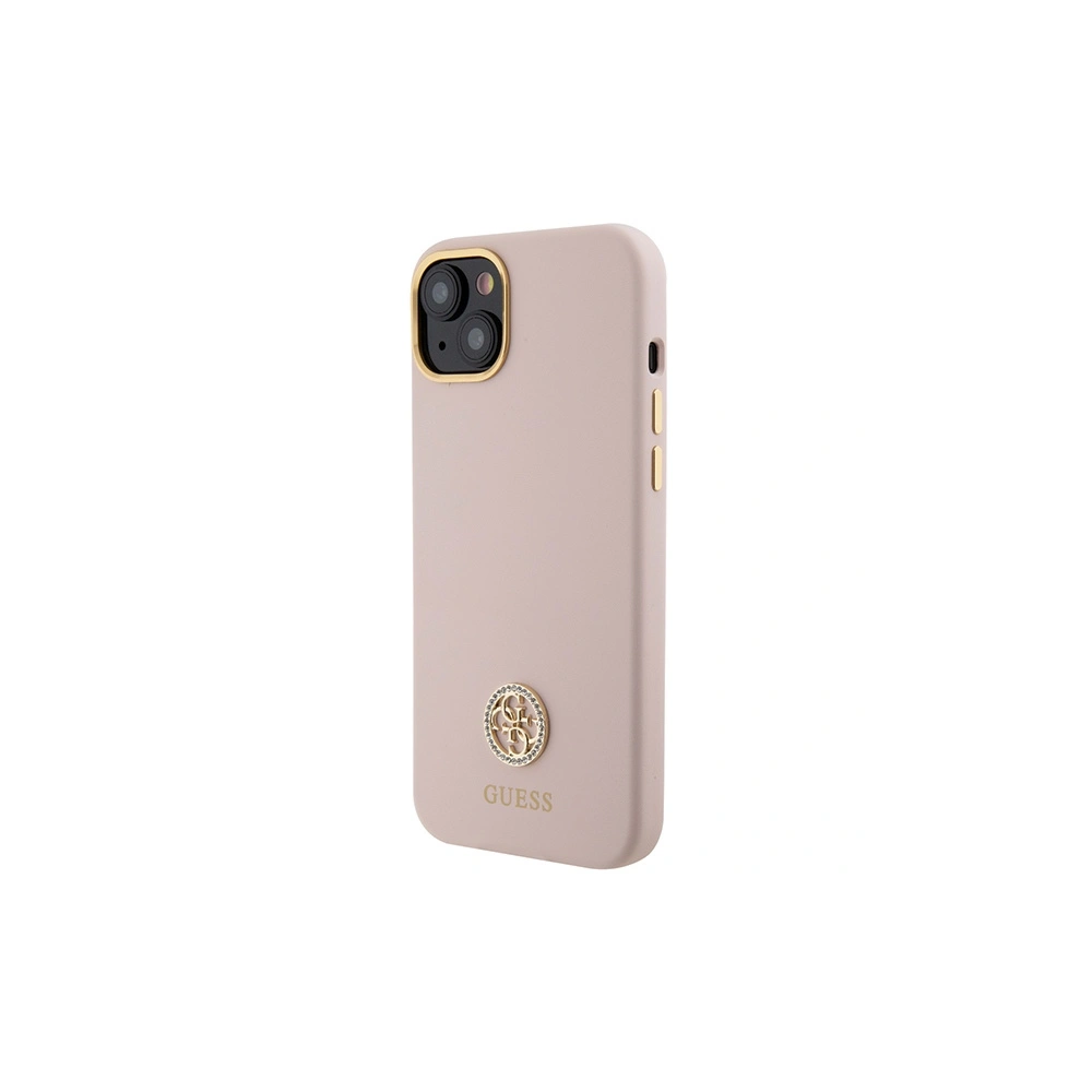 Wholesale Guess GUHCP15M4DGPP iPhone 15 Plus jasnoróżowy/pink hardcase Silicone Logo Strass 4G - GUE3015 - {ean13} - Hurt