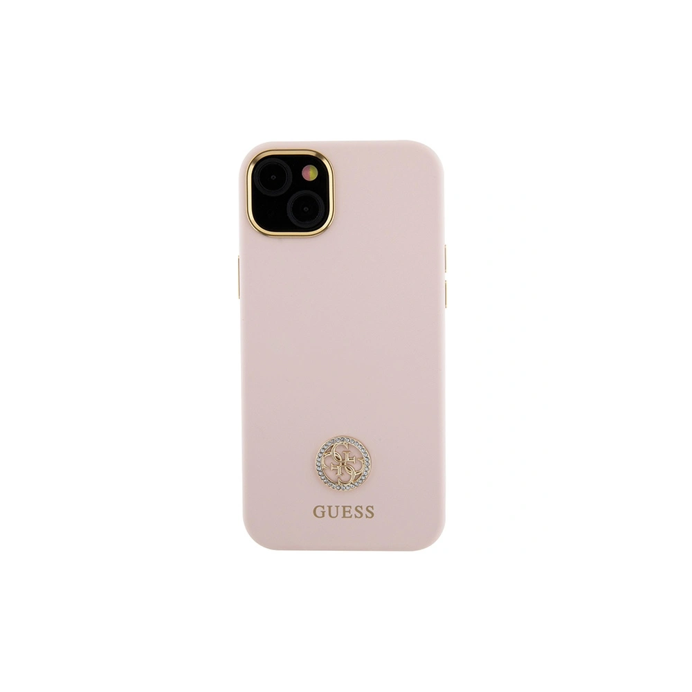 Wholesale Guess GUHCP15M4DGPP iPhone 15 Plus jasnoróżowy/pink hardcase Silicone Logo Strass 4G - GUE3015 - {ean13} - Hurt