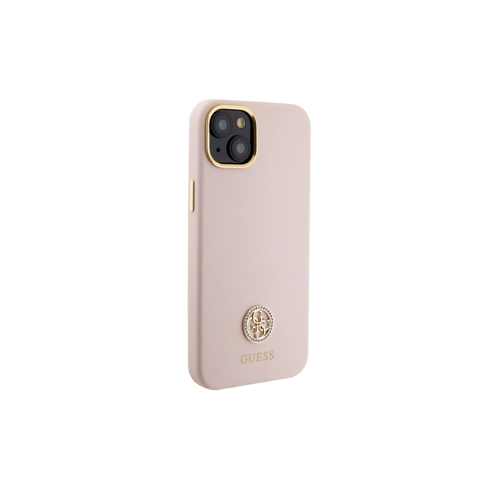 Wholesale Guess GUHCP15M4DGPP iPhone 15 Plus jasnoróżowy/pink hardcase Silicone Logo Strass 4G - GUE3015 - {ean13} - Hurt