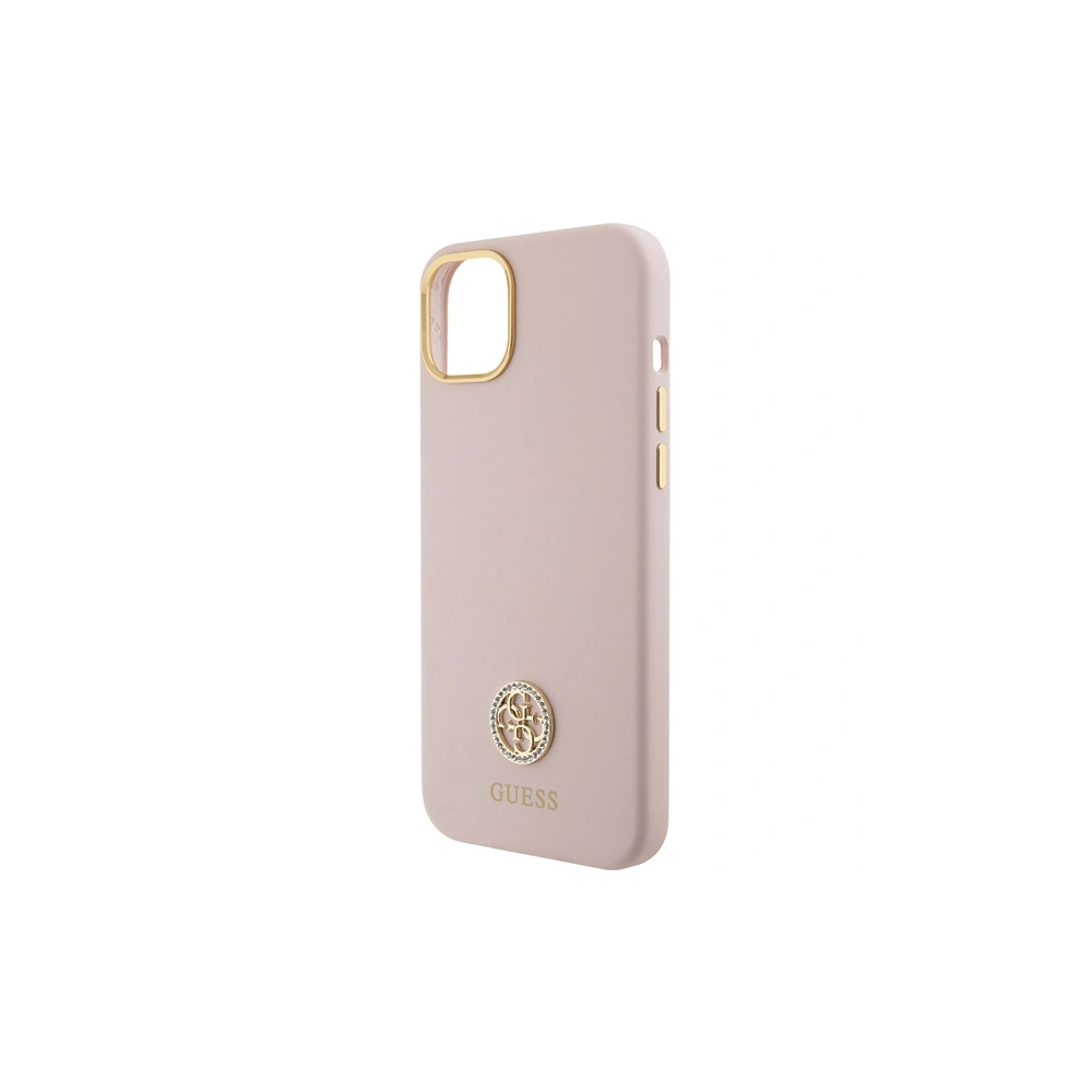 Wholesale Guess GUHCP15M4DGPP iPhone 15 Plus jasnoróżowy/pink hardcase Silicone Logo Strass 4G - GUE3015 - {ean13} - Hurt