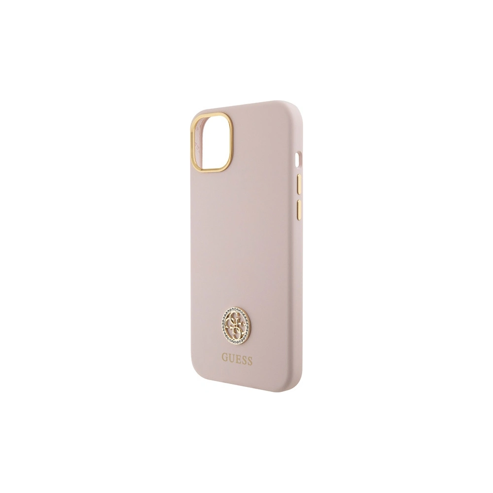 Hurtownia GSM - Etui Guess GUHCP15SM4DGPP iPhone 15 roz roz /pink hardcase Silicone Logo Strass 4G - GUE3017 - {ean13} - Hurt