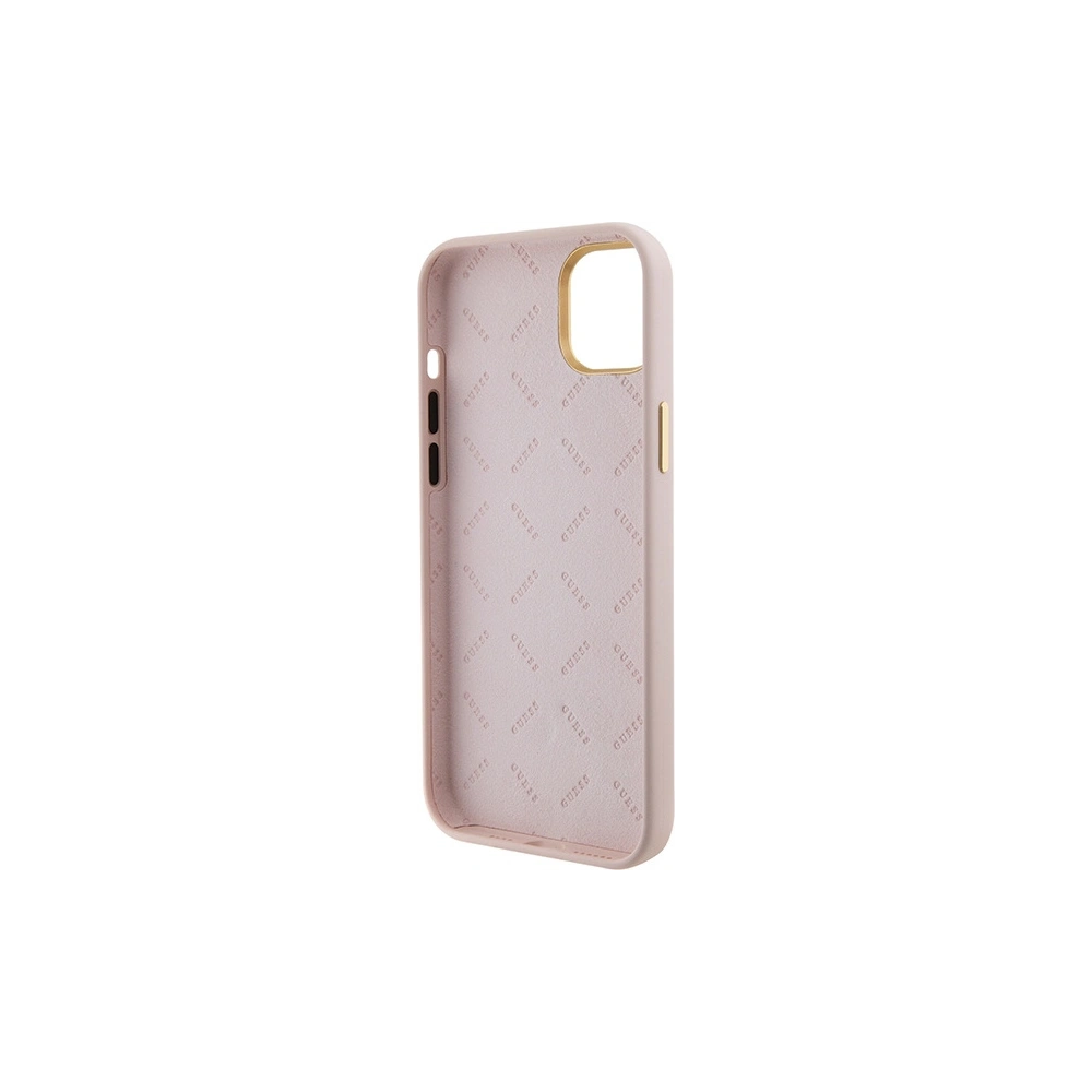 Wholesale Guess GUHCP15SM4DGPP iPhone 15 jasnoróżowy/pink hardcase Silicone Logo Strass 4G - GUE3017 - {ean13} - Hurt